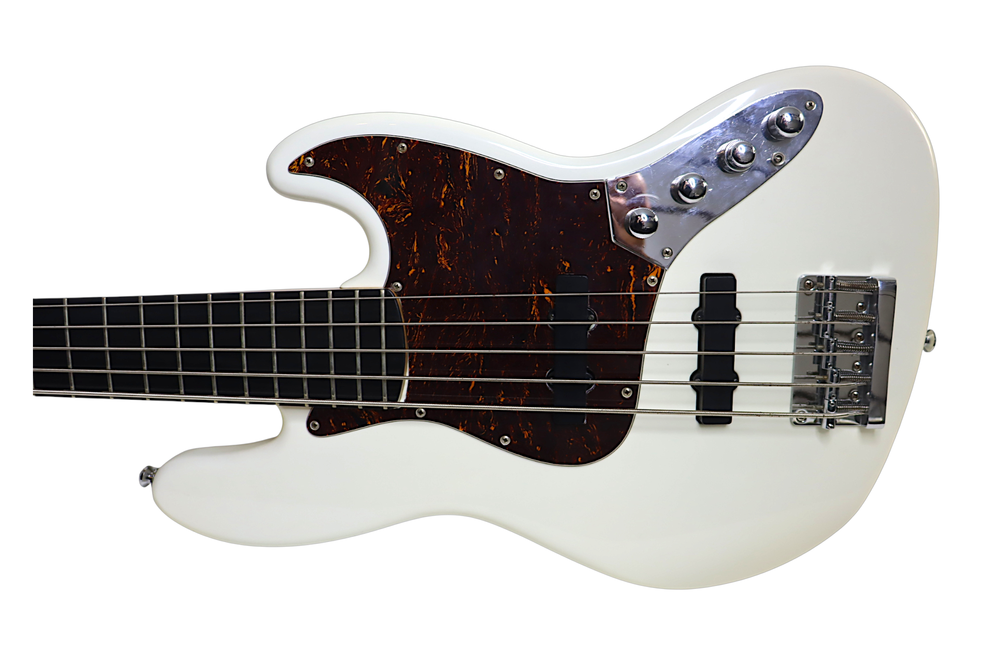 LOCAÇÃO CONTRABAIXO SQUIER JAZZ BASS AFINITTY 5 ACTIVE OLYMPIC WHITE COD541