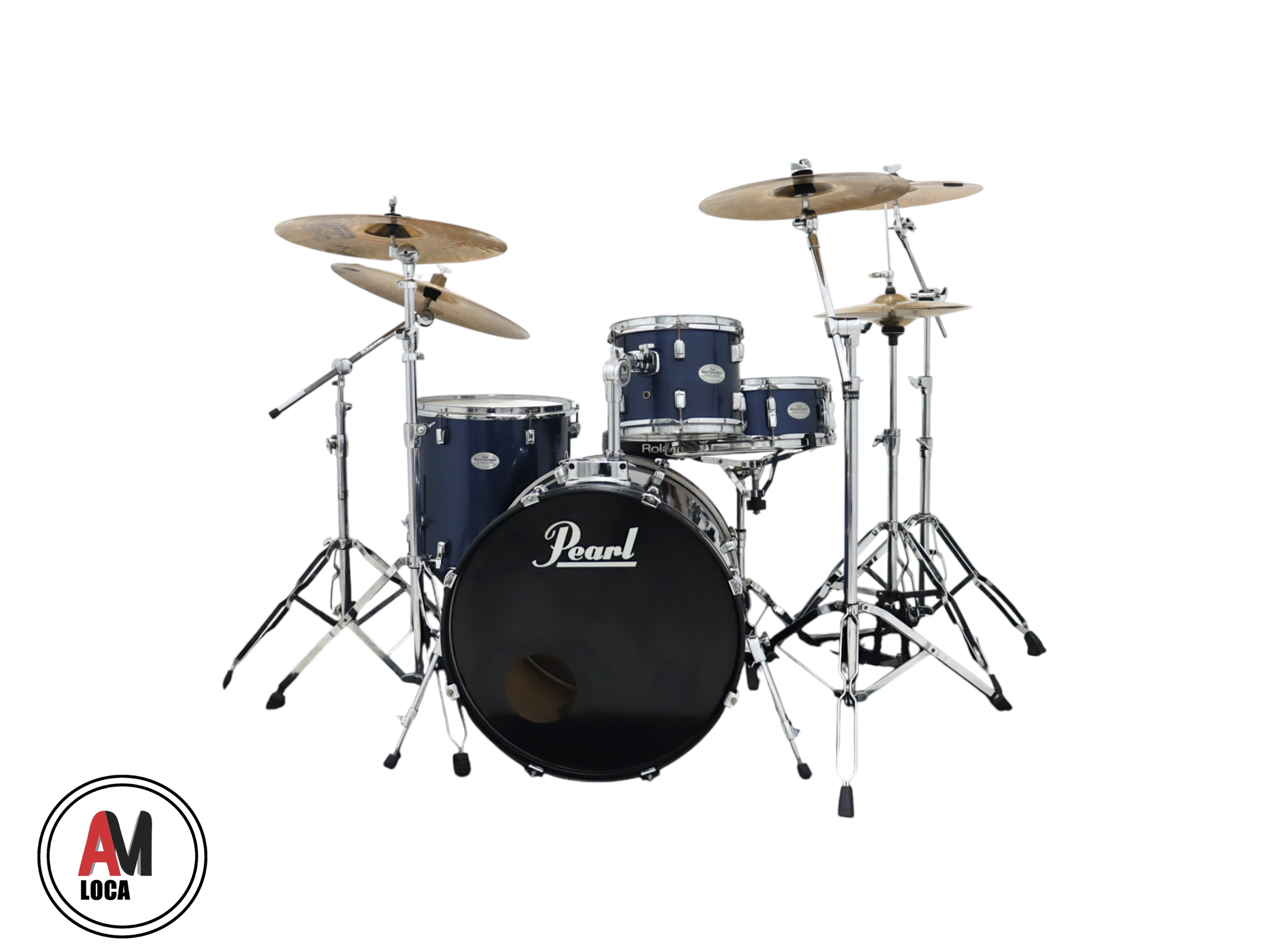 LOCAÇÃO BATERIA PEARL SOUND CHECK BB20 T10 T12 CX14 SD14 COMPLETA COD1946