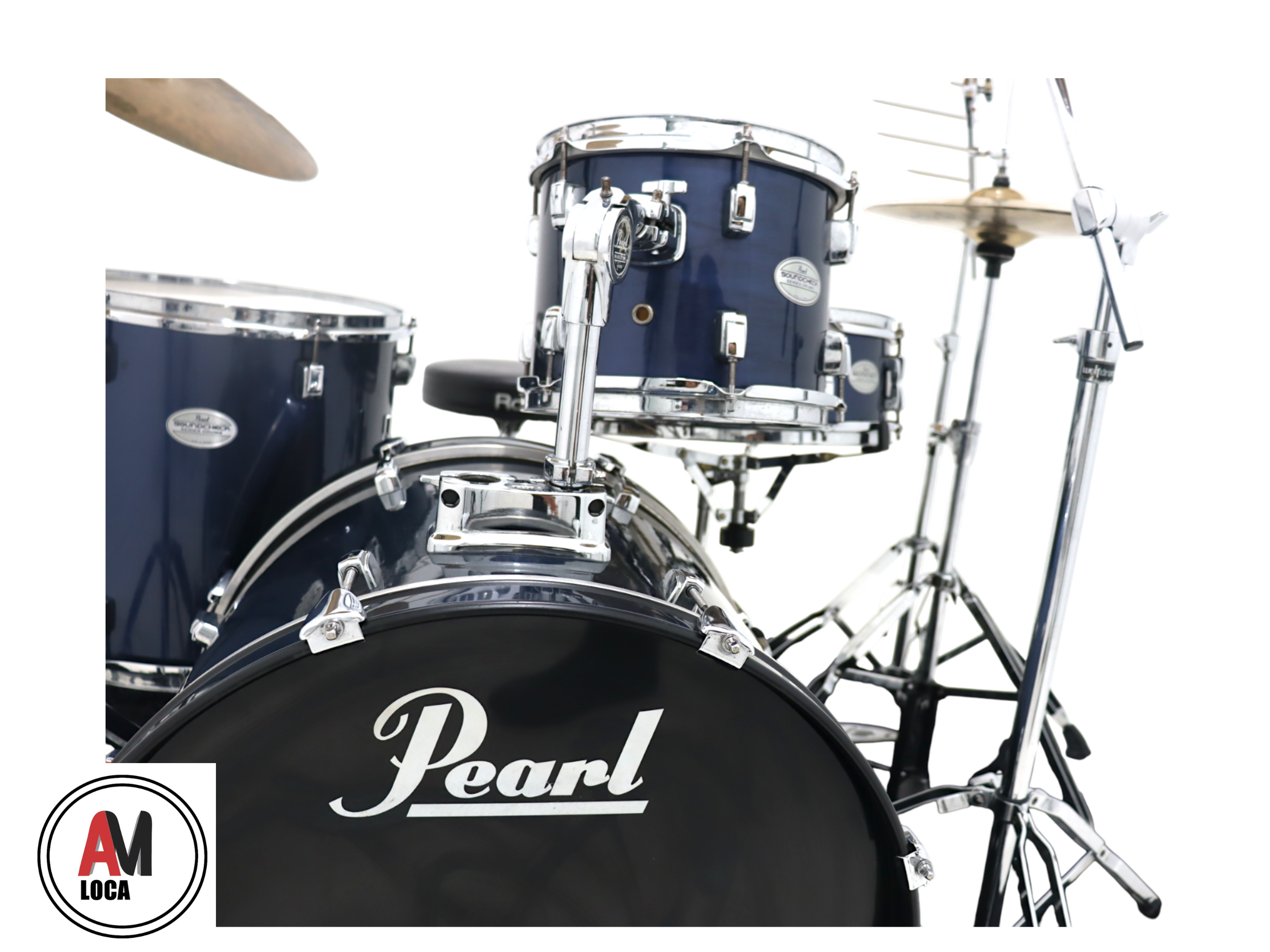 LOCAÇÃO BATERIA PEARL SOUND CHECK BB20 T10 T12 CX14 SD14 COMPLETA COD1946