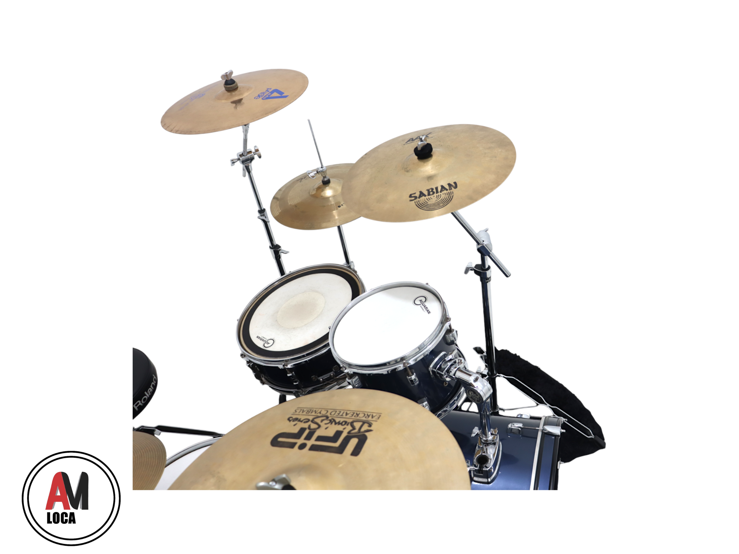 LOCAÇÃO BATERIA PEARL SOUND CHECK BB20 T10 T12 CX14 SD14 COMPLETA COD1946