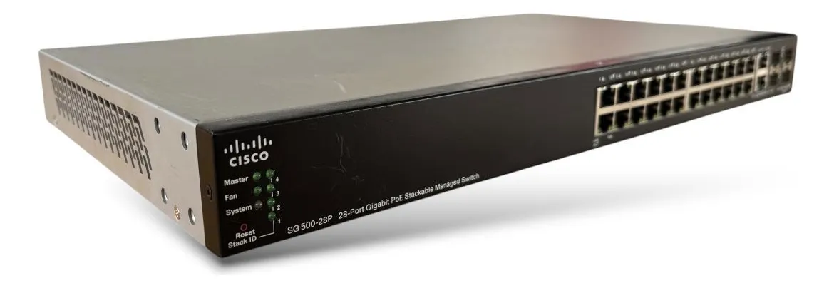 SWITCH CISCO SG500-28P 24 PORTAS GIGA POE+04 PORTAS GIGA SFP SWITCH CISCO SG500-28P 24 PORTAS GIGA POE+04 PORTAS GIGA SFP