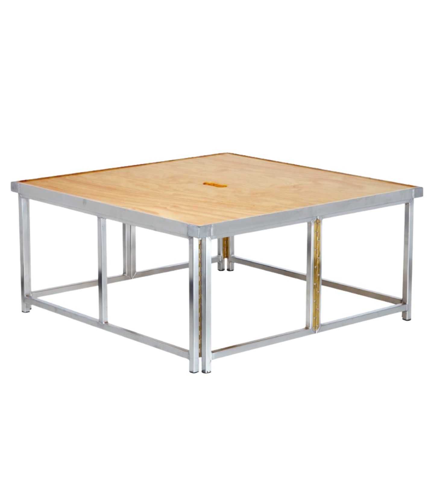 Praticável Alumínio 1m × 1m – Plataforma Modular Profissional