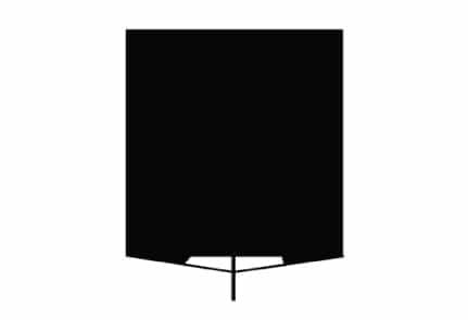Bandeira Preta 50cm – Flop Compacta