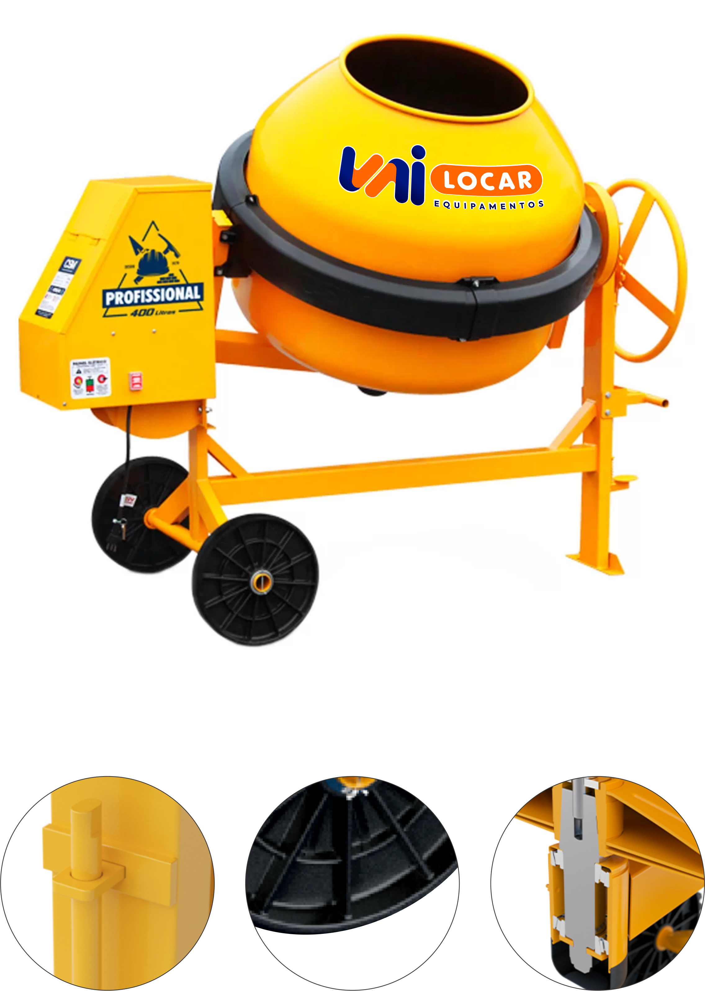 Betoneira Elétrica 400l