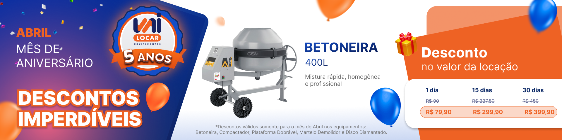 Promoção Betoneira