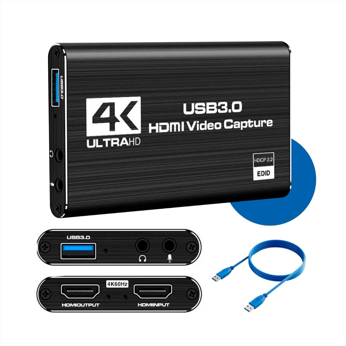 Placa De Captura De Vídeo Hdmi 4K Full HD USB3.0