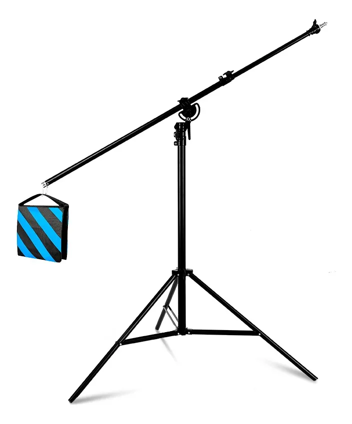 Tripé Girafa 350cm Greika P/ Iluminação Estúdio Foto Vídeo