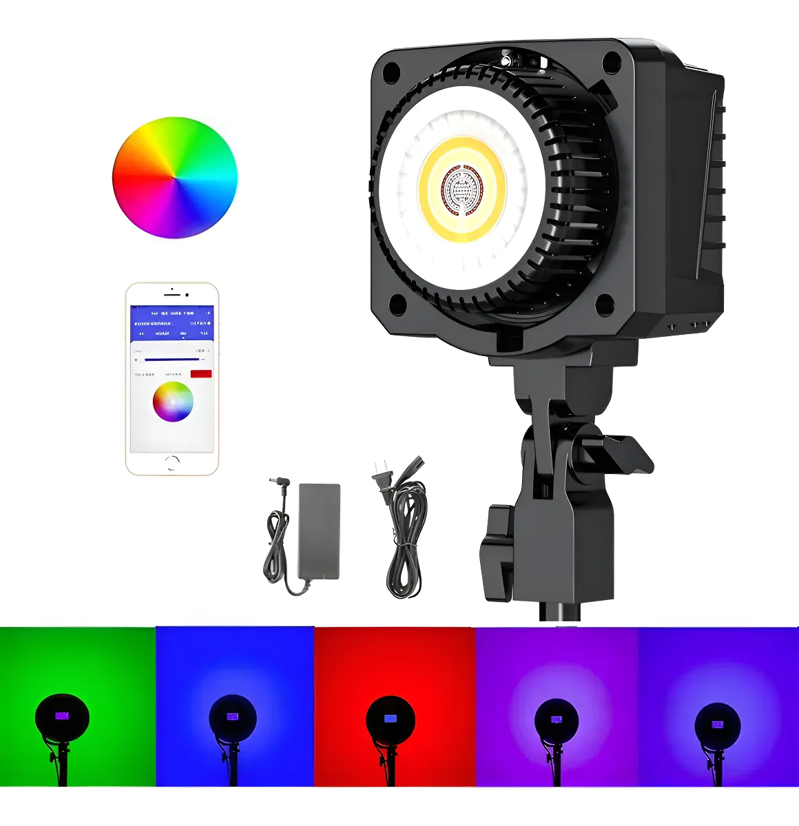 Iluminador Sokani X60 Mini 60w RGB Luz de Vídeo LED