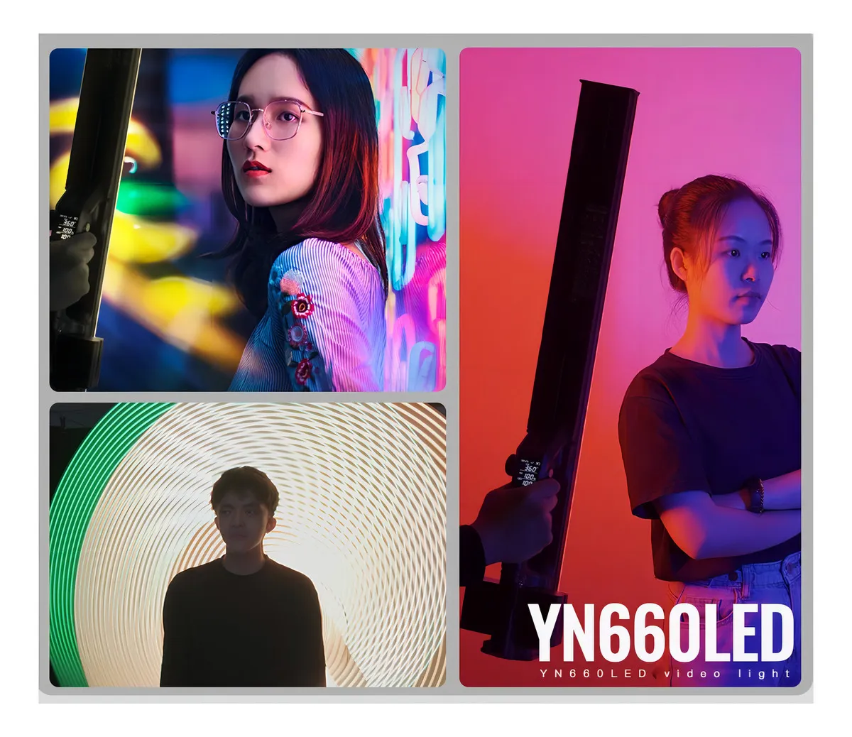 Bastão de LED Youngnuo YN660 RGB BI-COLOR