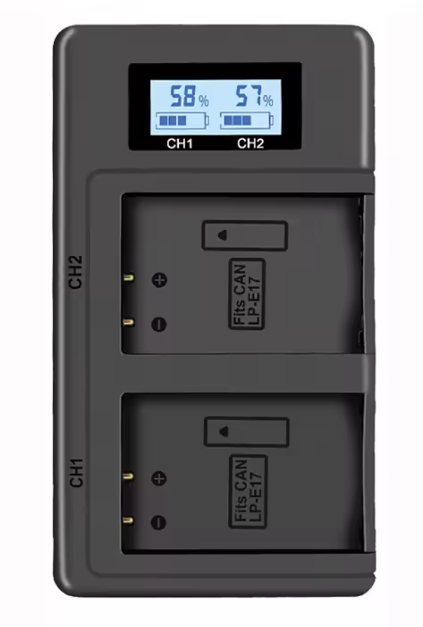 Carregador Duplo LP-E17 para Canon