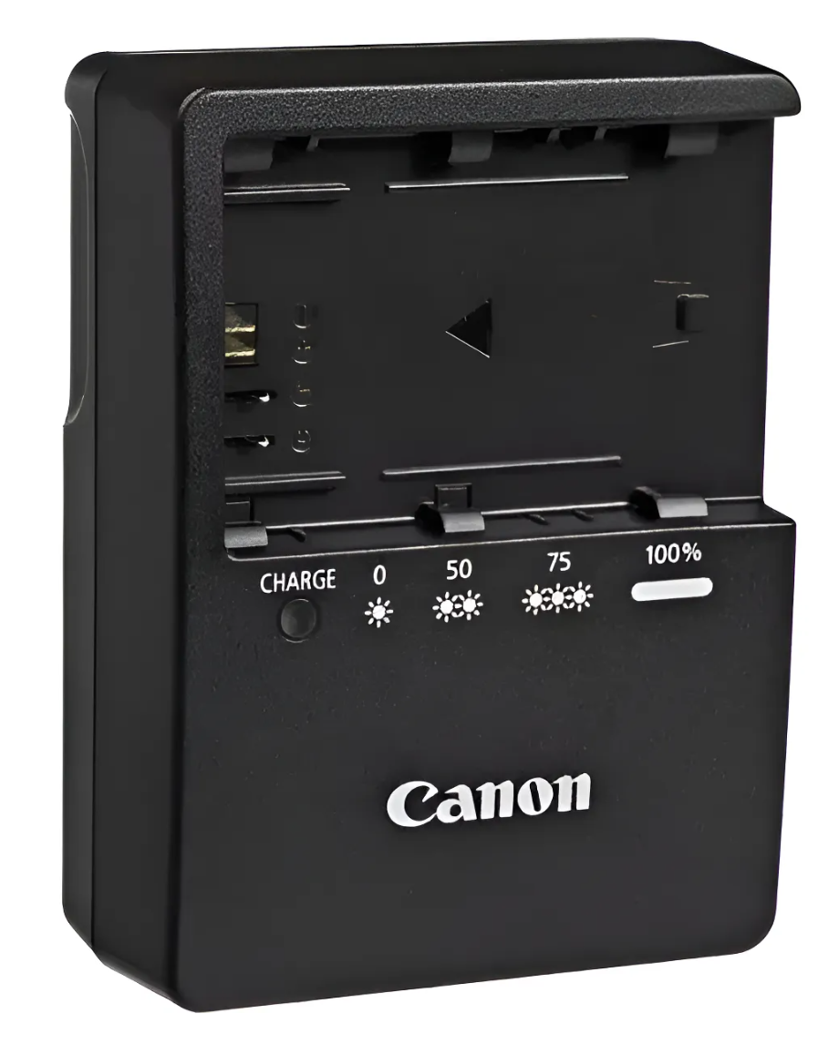 Carregador Canon LC-E6 para Bateria LP-E6 Câmeras Canon 5D Mark II, III, IV, 6D, 7D, 60D, 70D, 80D e 90D