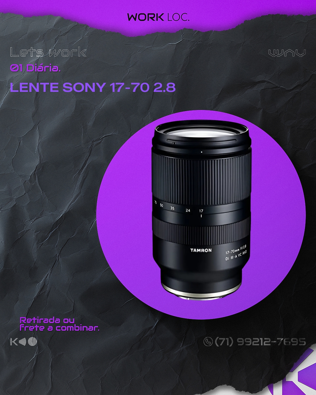 LENTE SONY 17-70 2.8 APS-C