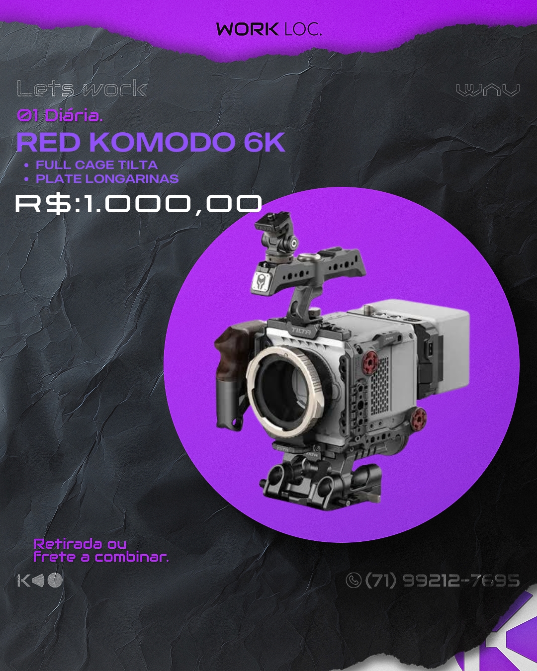 RED KOMODO 6K C/ CAGE