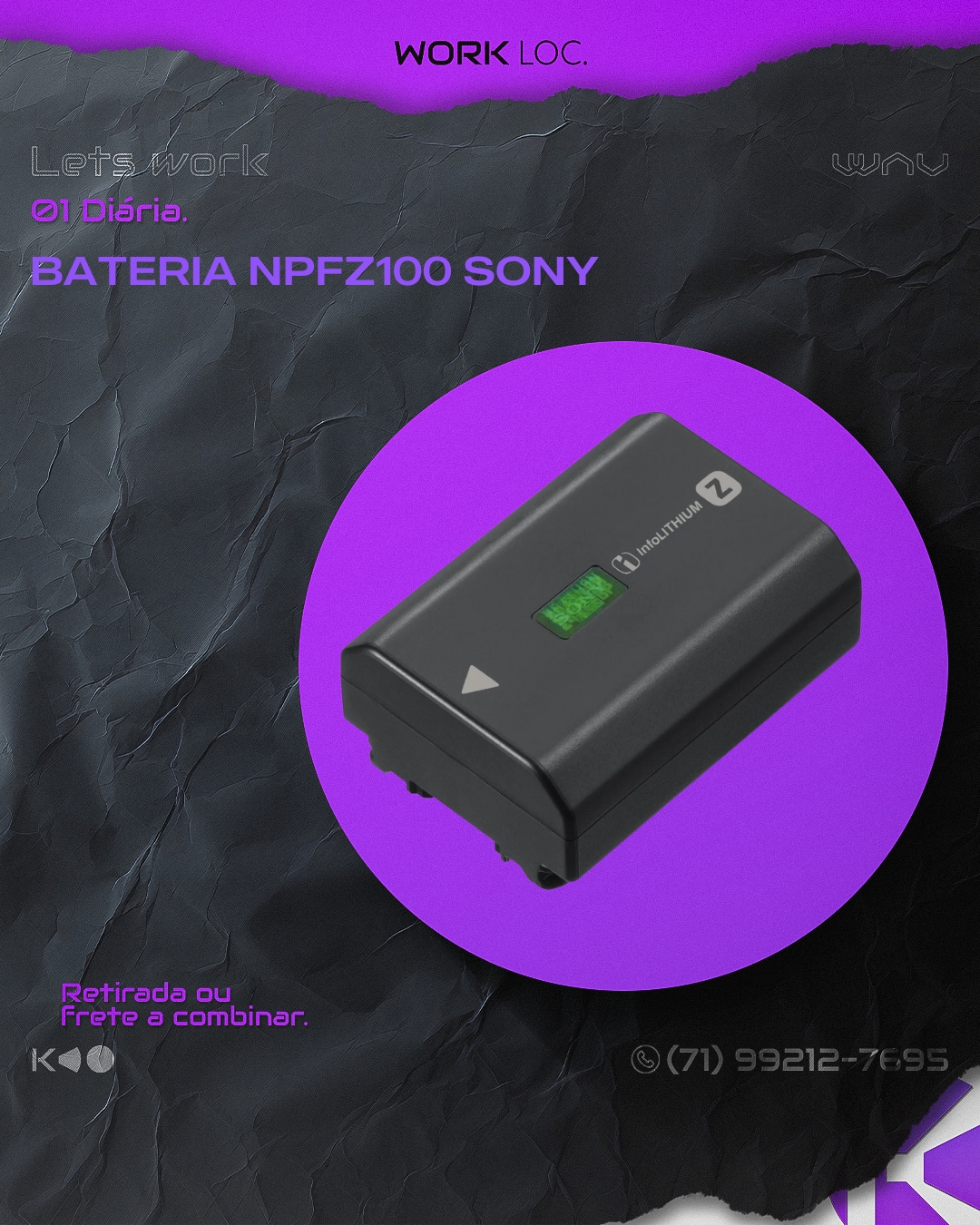 BATERIA NPFZ100 SONY