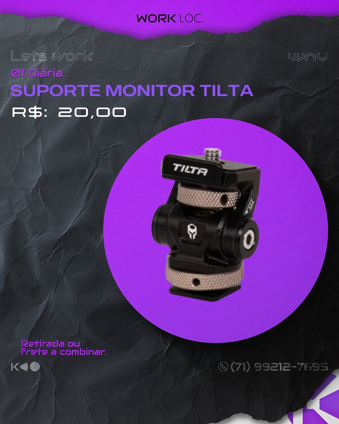 SUPORTE MONITOR TILTA
