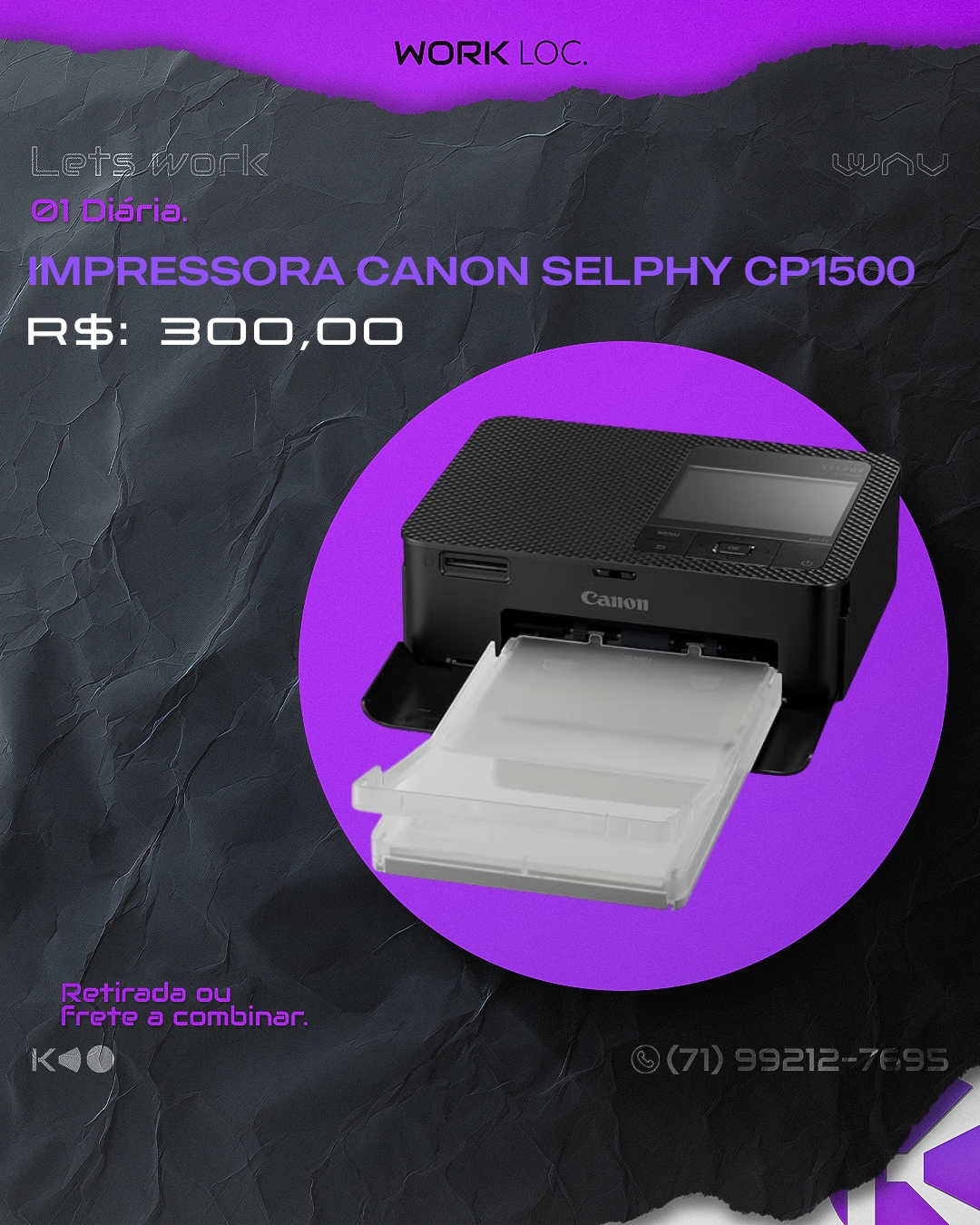 IMPRESSORA CANON SELPHY CP1500