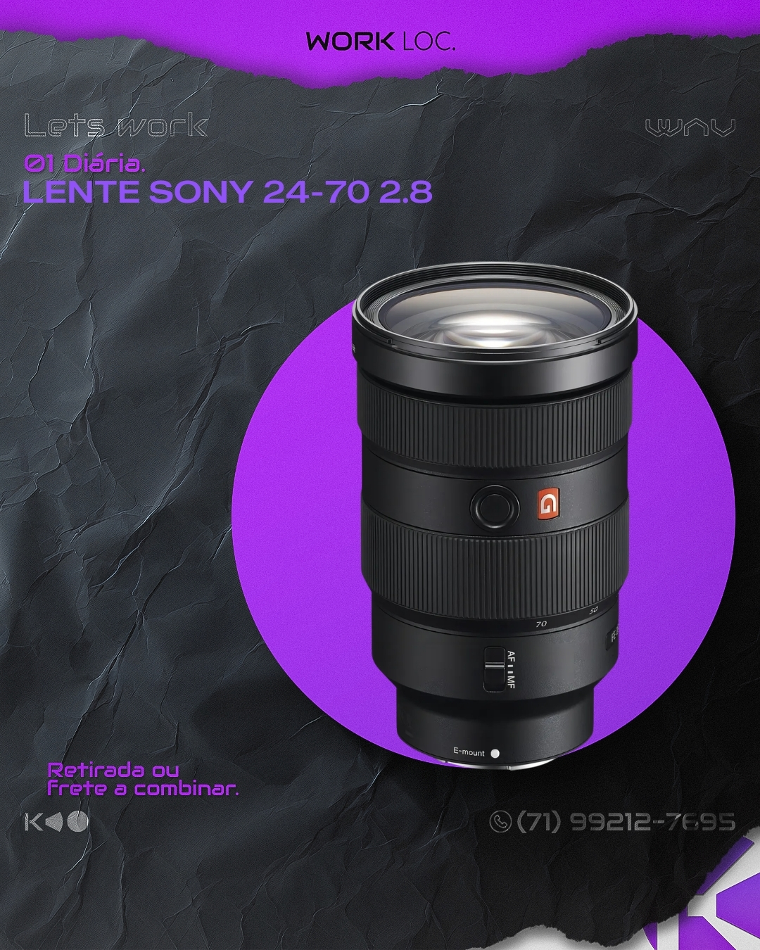 LENTE SONY 24-70 2.8 G MASTER