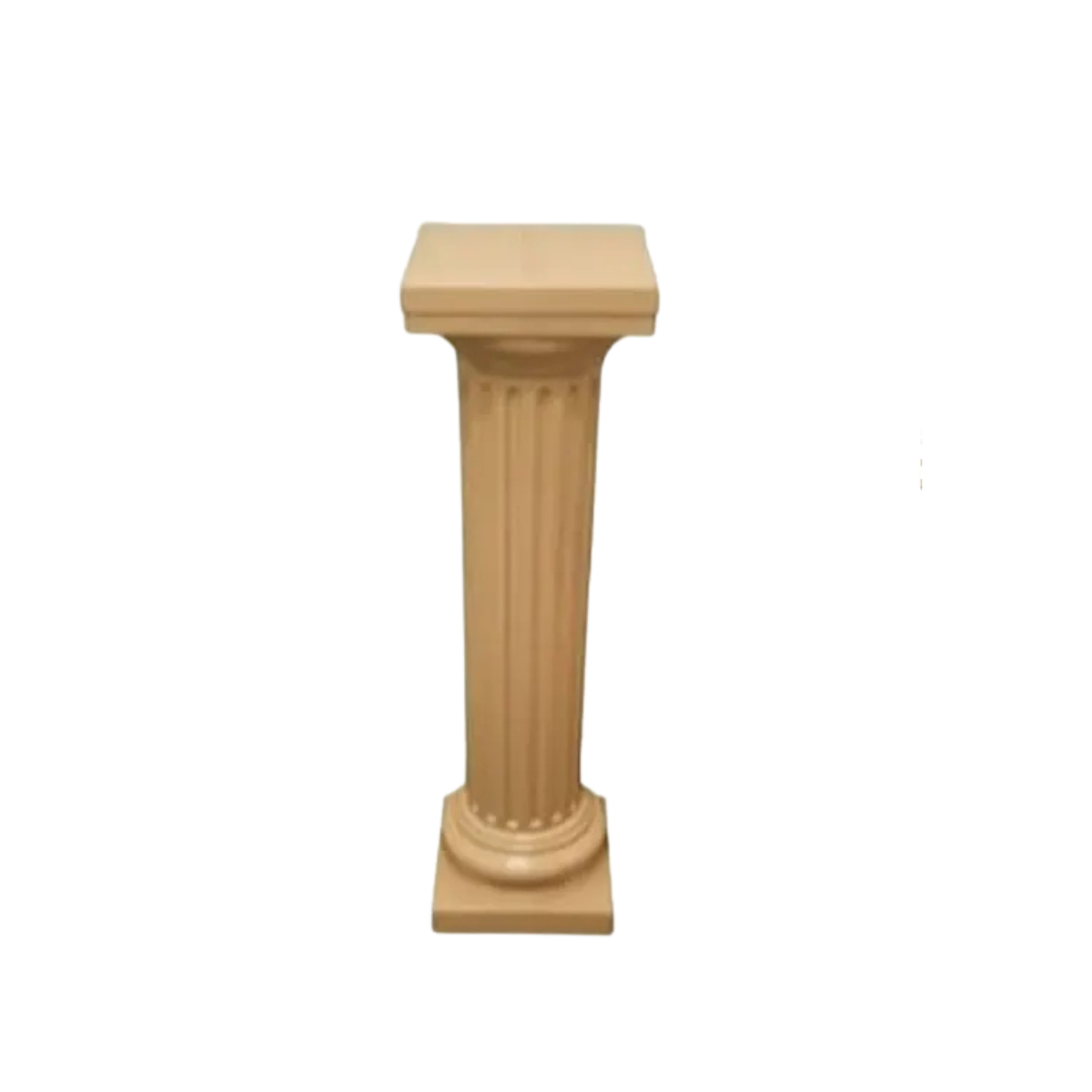 Coluna Grega Decorativa BEGE (1,00m) – Estilo Clássico e Versátil