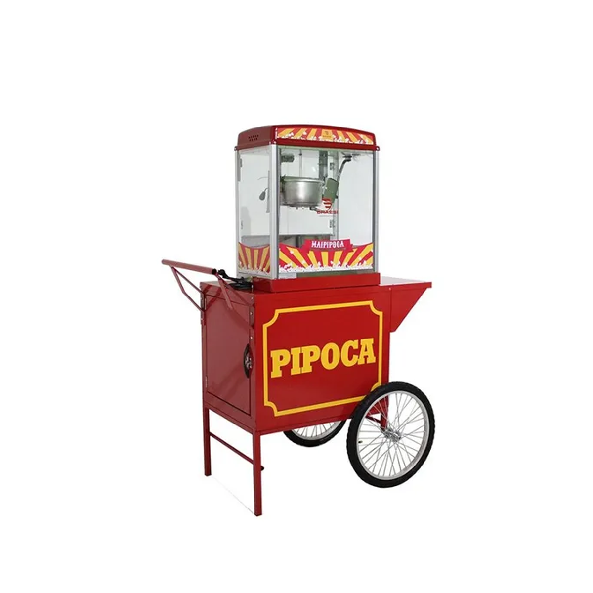 Carrinho de Pipoca Elétrico + Pipoqueira  – Estilo e Sabor