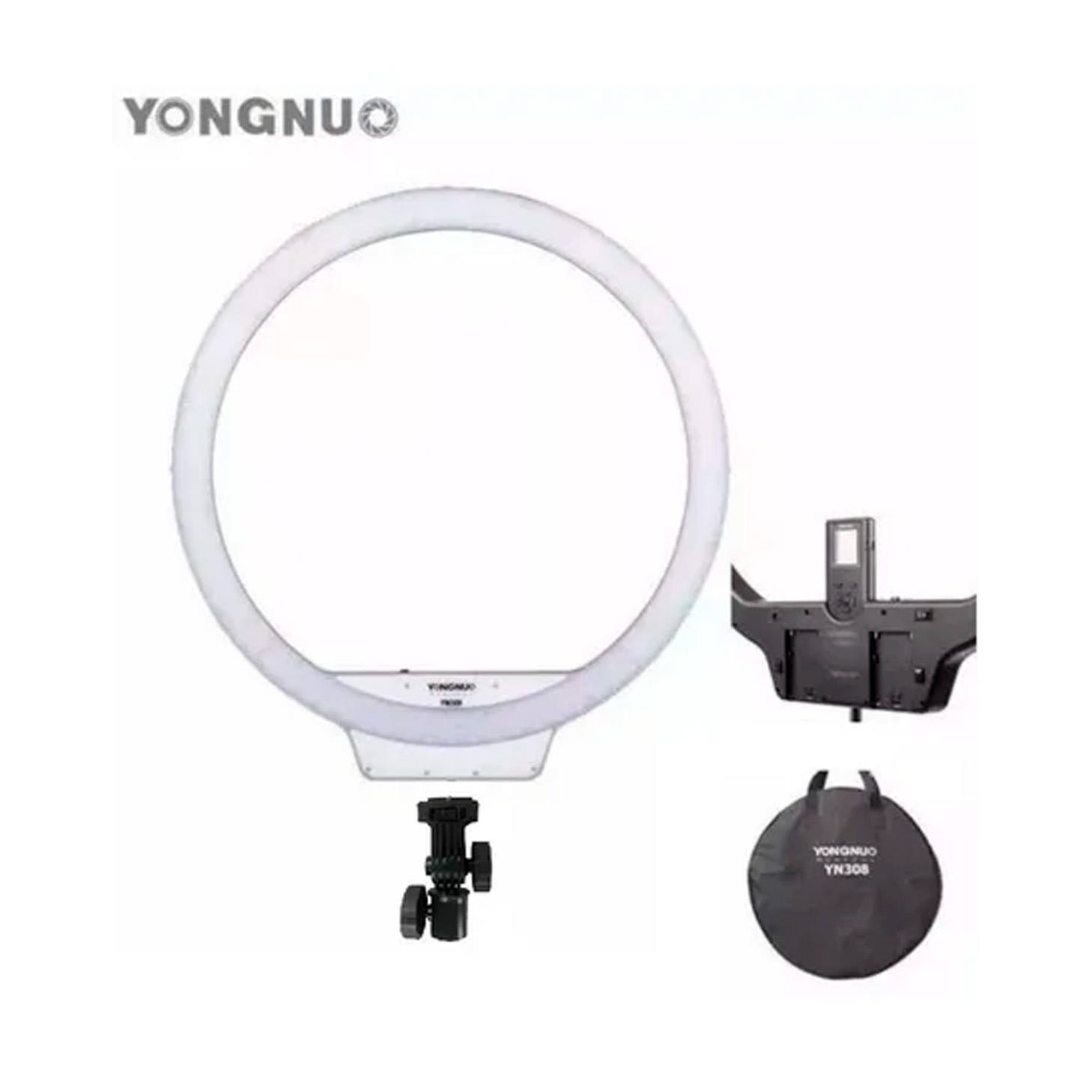 Ring Light Yongnuo com Tripé 2m – Branco Quente e Frio