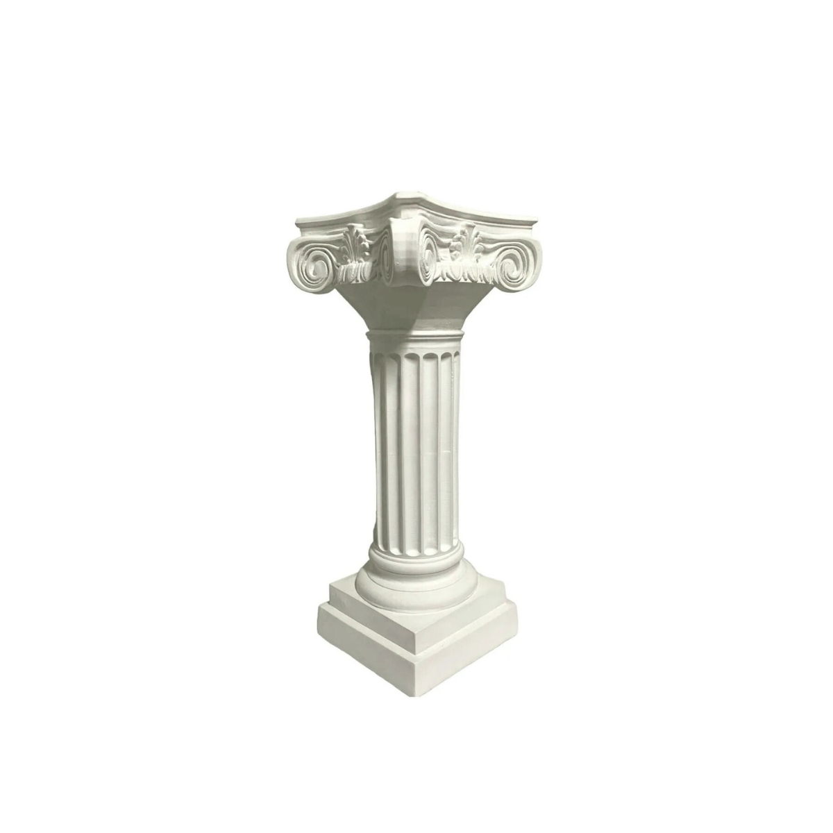 Coluna Grega BRANCA 60cm – Capitel Coríntio Luxo para Decoração