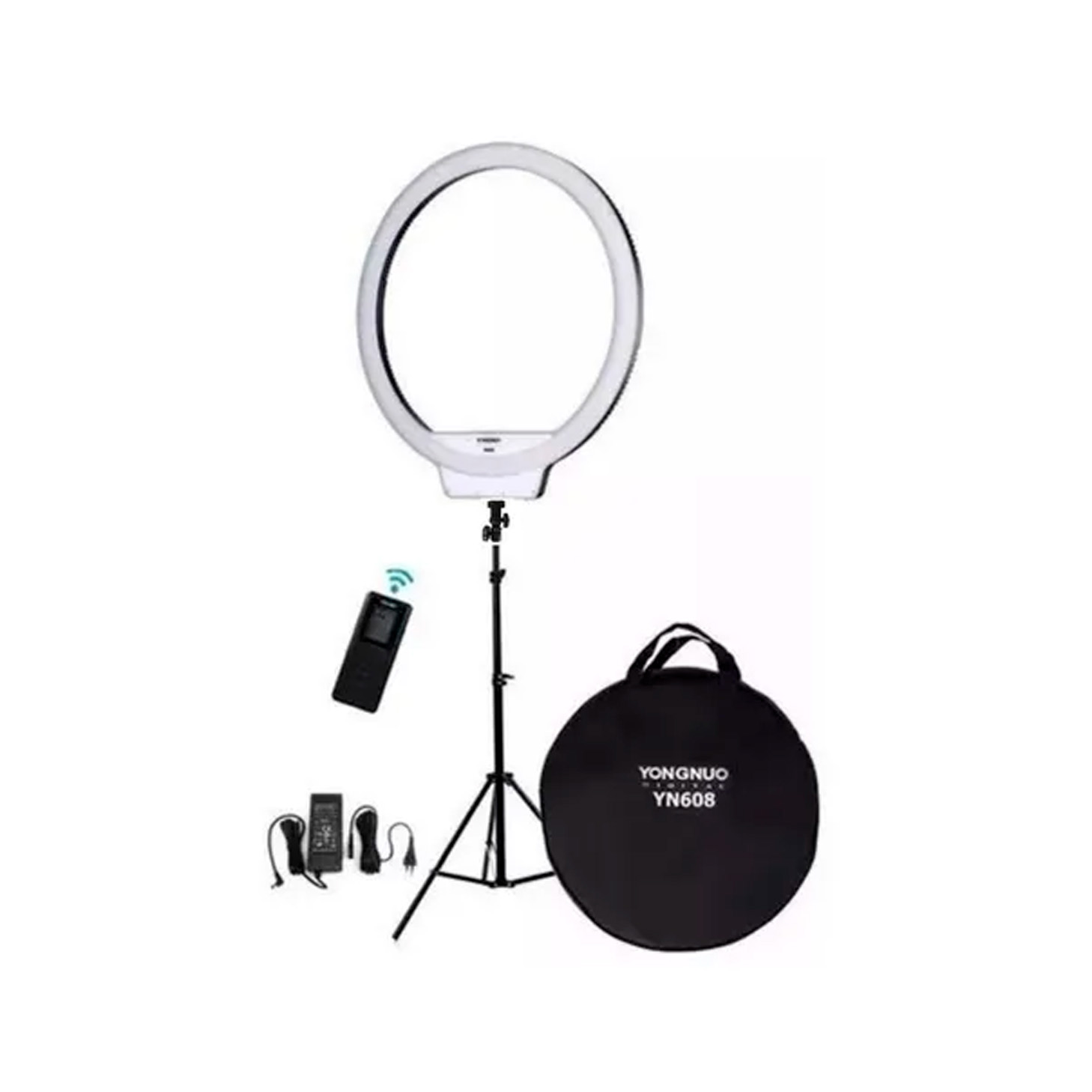 Ring Light Yongnuo com Tripé 2m – Branco Quente e Frio