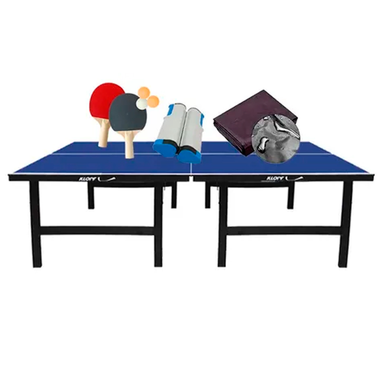 Mesa de Ping Pong Klopf 1019 + Kit e Capa – Diversão Garantida
