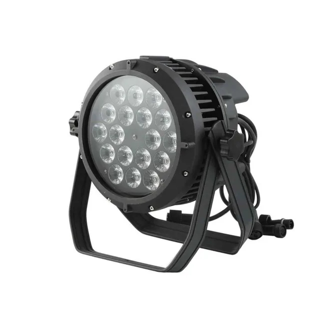 Refletor Parled 18x18W RGBWA+UV – IP67 à Prova D’Água