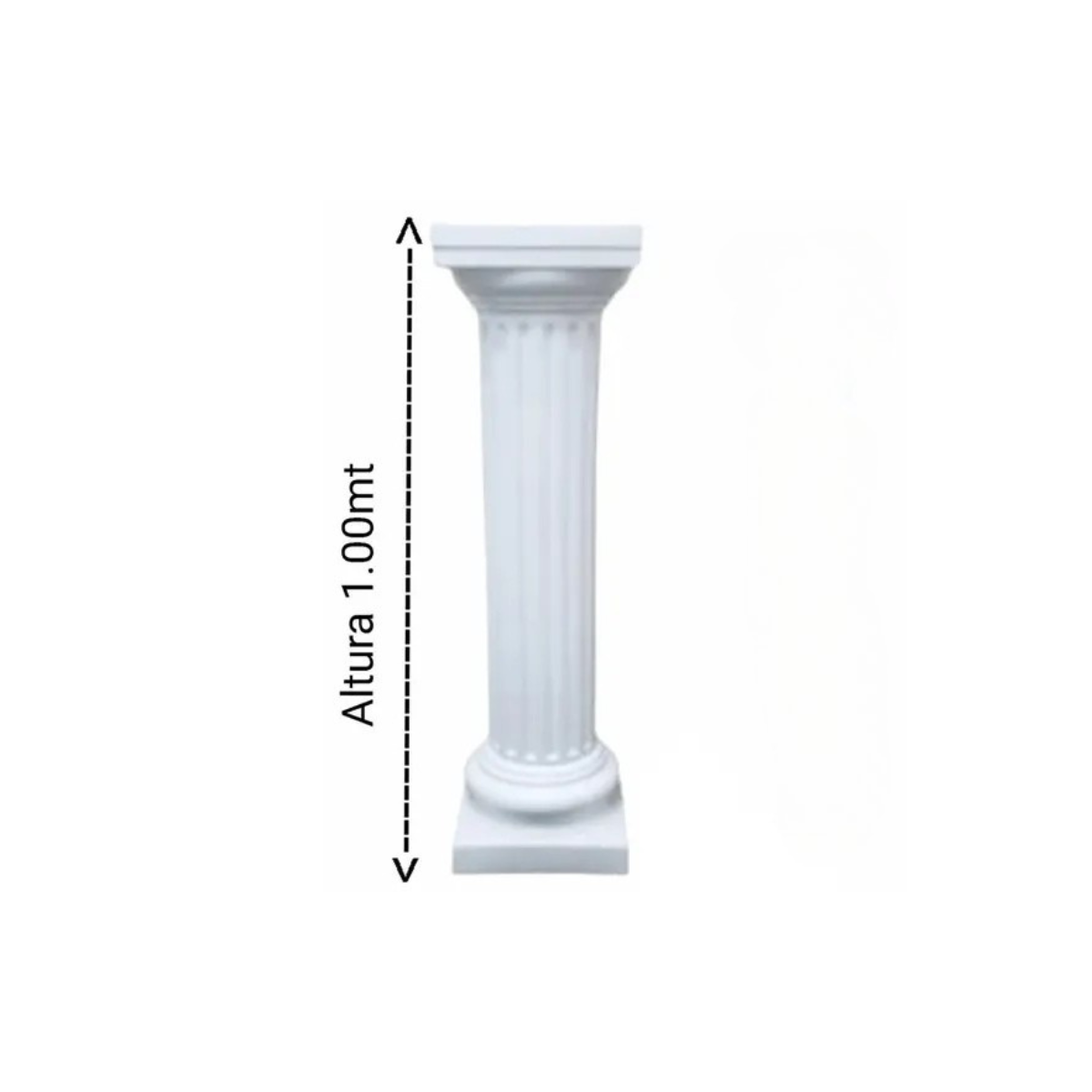 Coluna Grega Decorativa BRANCA (1,00m) – Leve e Sofisticada