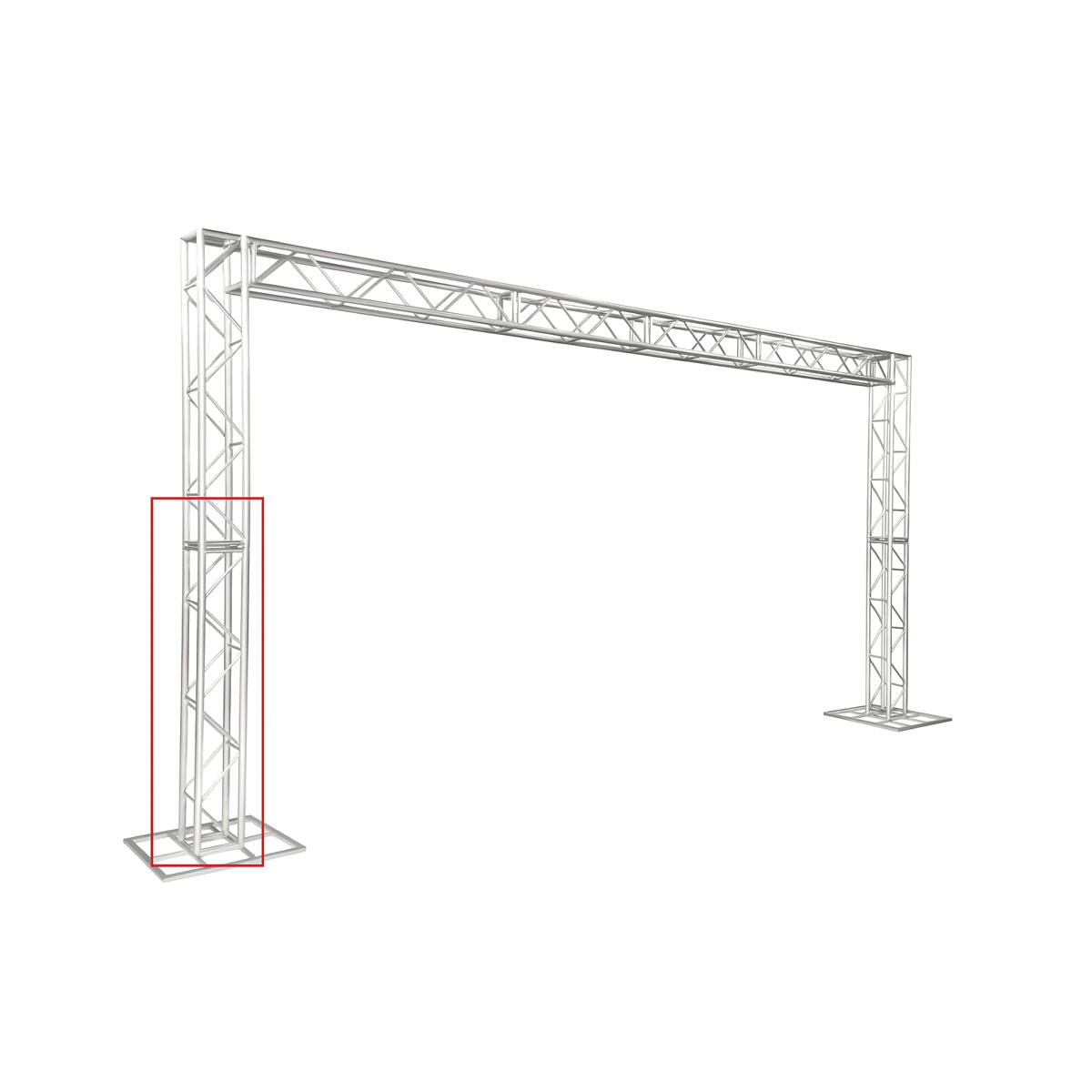 Box Truss Q25 Alumínio (2,00m) – Estrutura para Eventos