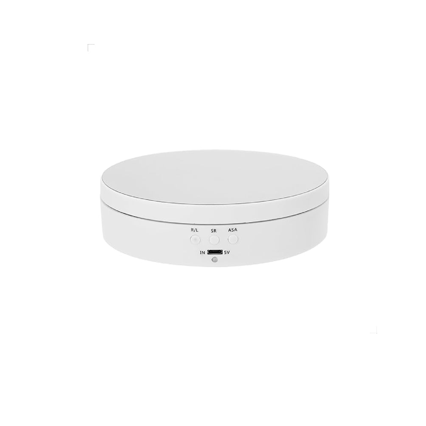Expositor Giratório BRANCO INMA Elétrico USB/Pilha – Ideal para Vitrines e Estúdios