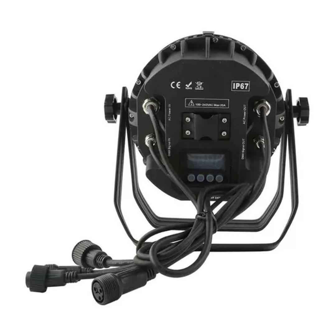 Refletor Parled 18x18W RGBWA+UV – IP67 à Prova D’Água