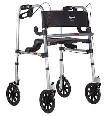 ANDADOR DE ALUMINIO COM RODAS DOBRAVEL FIXO