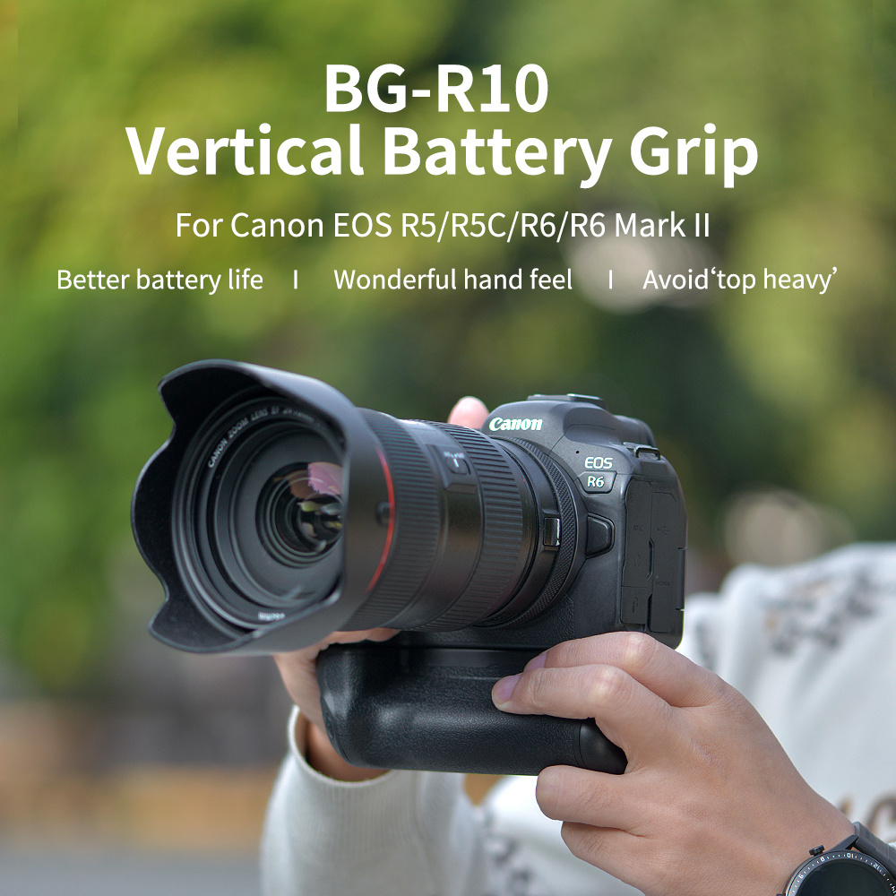 Suporte de Bateria (Grip) p/ Canon EOS R5/R6/R5C/R6 MK II