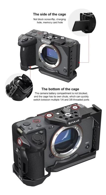 Cage + Top Handle para Sony FX30