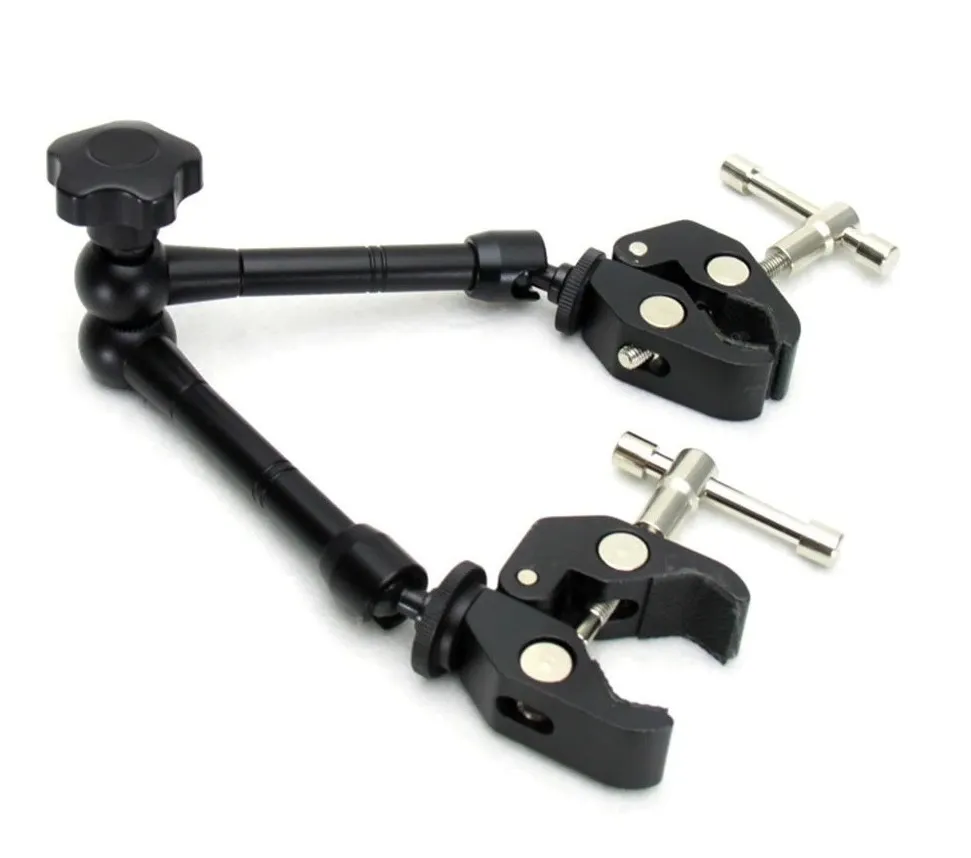 Braço Articulado + Garra Braçadeira