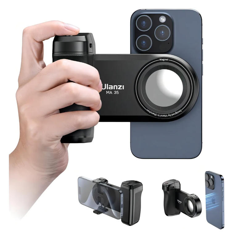 Suporte De Celular Com Grip Bluetooth Magnetico Ulanzi Ma35