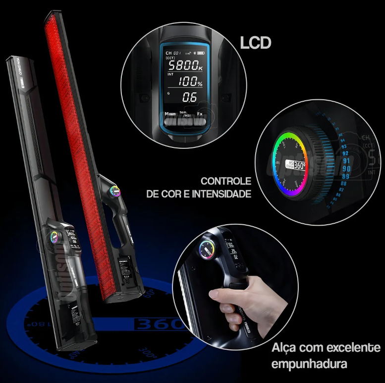 Bastão LED YN660 RGB