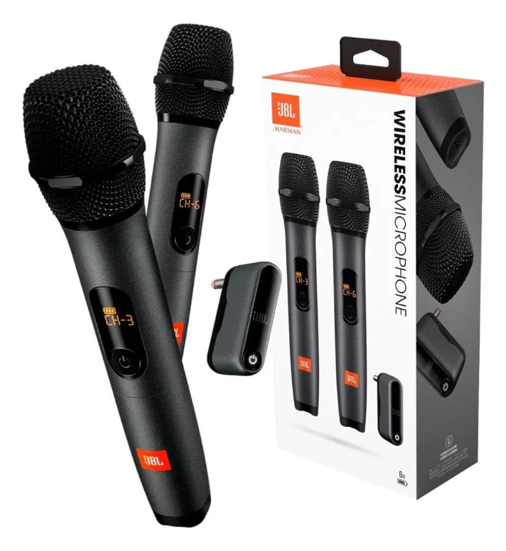 Microfones JBL MICBR2 Sem fio Cardioide cor preto