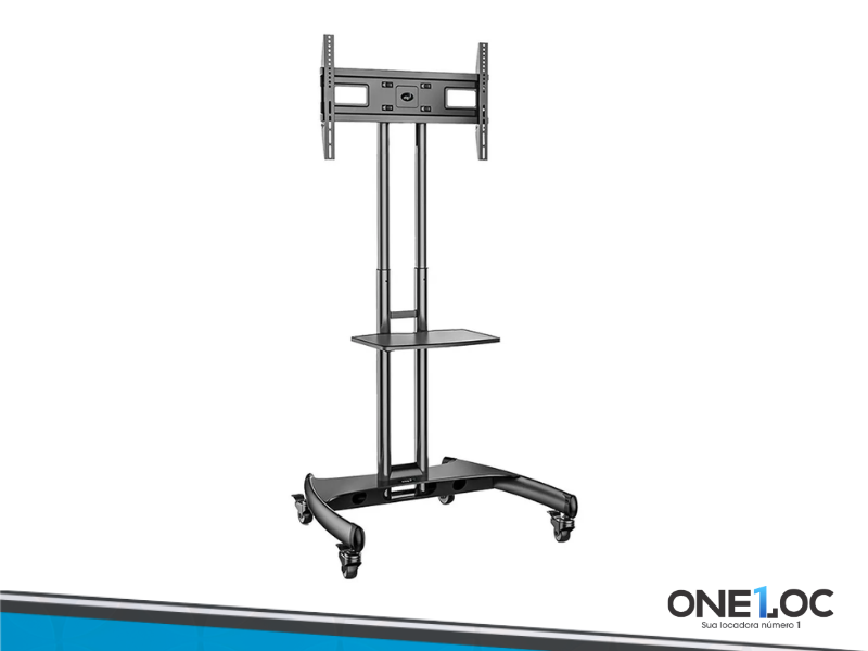 Suporte Pedestal Com Rodas P/ Tvs
