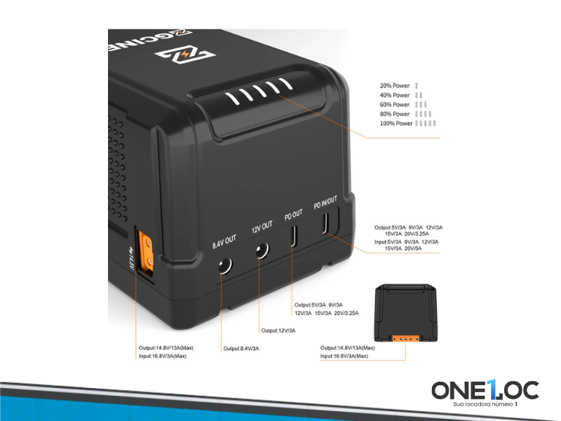 Bateria ZGCINE ZG-S200 Vmount (200Wh)