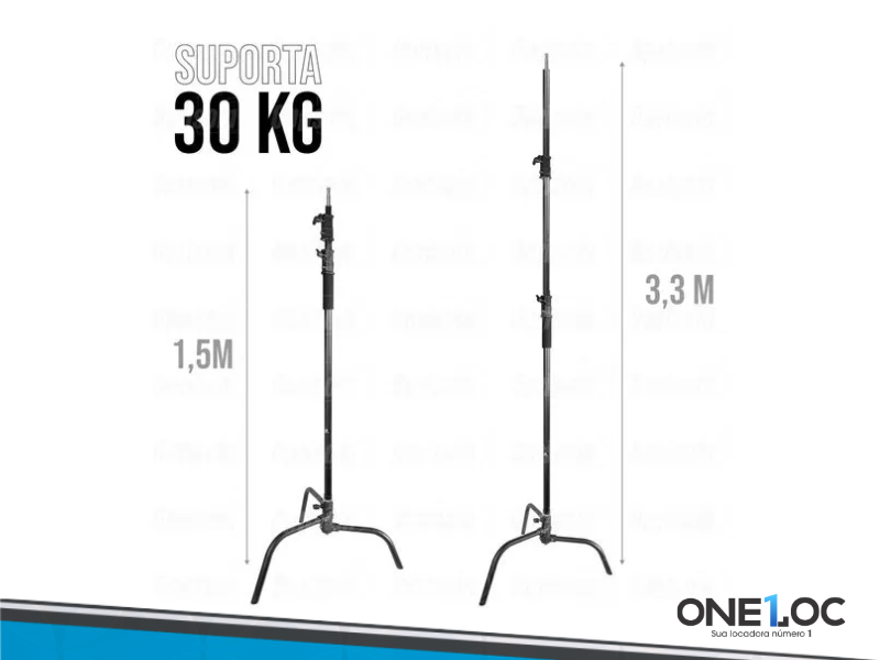 TRIPÉ INOX ILUMINAÇÃO CENTURY 3.3M 30KG