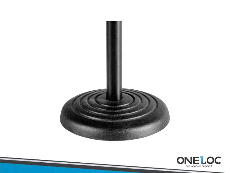 Pedestal microfone de mesa base de ferro