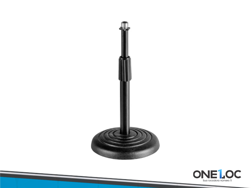 Pedestal microfone de mesa base de ferro