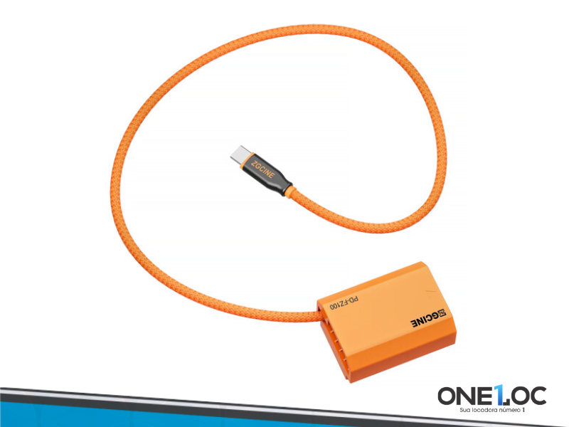 Cabo USB-C com Dummy Battery Sony NP-FZ100 ZGCINE