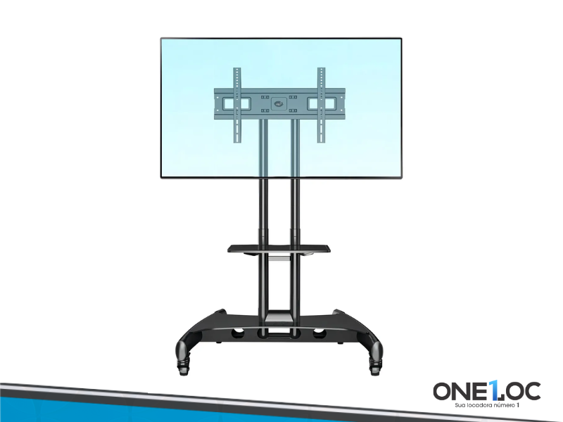 Suporte Pedestal Com Rodas P/ Tvs