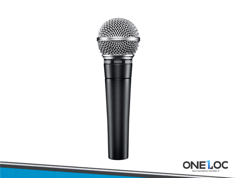 Microfone dinâmico cardioide Shure SM58-LC