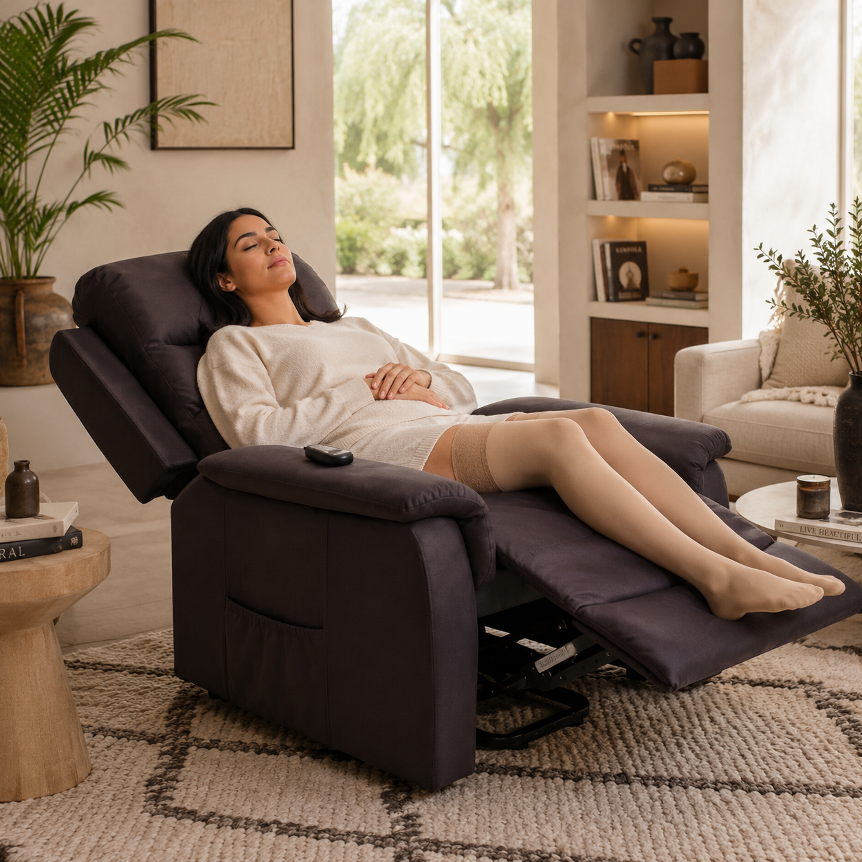 Poltrona Reclinável Automática Lifting Com Massagem Poltrona Reclinável Automática Lifting Com Massagem