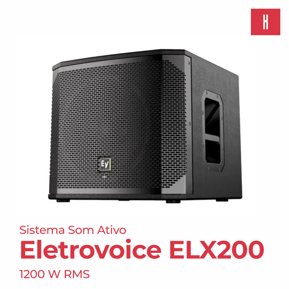 CAIXA SUB ATIVA ELECTROVOICE ELX 200 12"