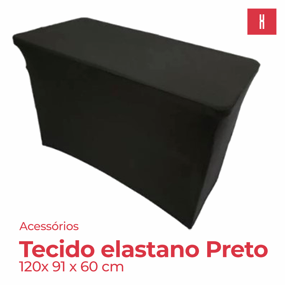TECIDO MESA PRETO 120X60X91CM